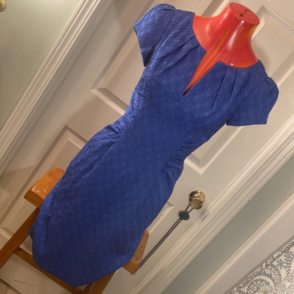 ADRIANNA PAPELL Blue Dress